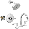Widespread Lavatory Faucet with Shower Trim and Rough Bundle - 14 Series