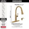 Single Handle Pull-Down Kitchen Faucet with Soap Dispenser and ShieldSpray Technology