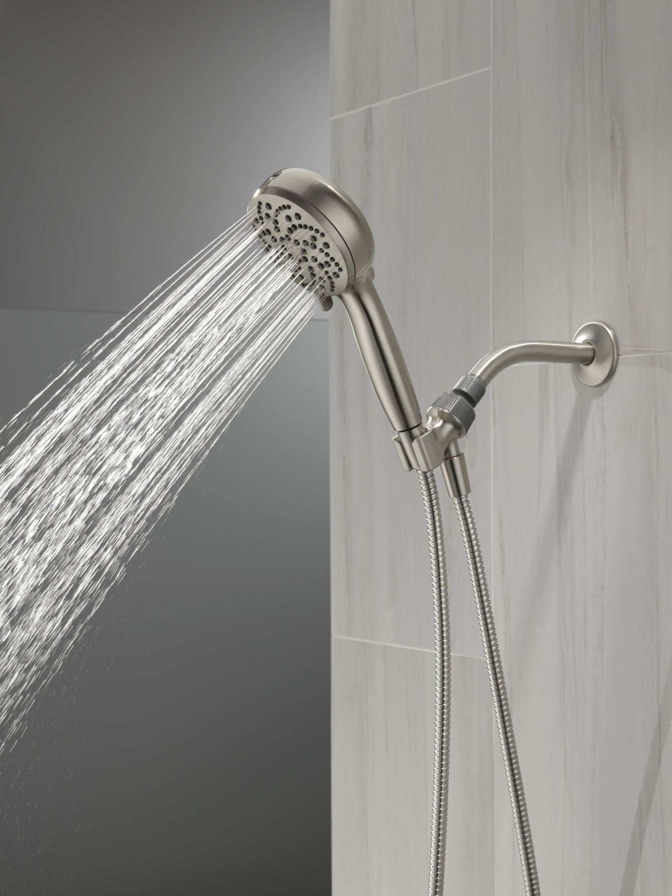 6-Setting Hand Shower with Cleaning Spray in SpotShield Brushed Nickel - 2.5 GPM
