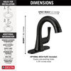 Single Handle Pull-Down Bathroom Faucet