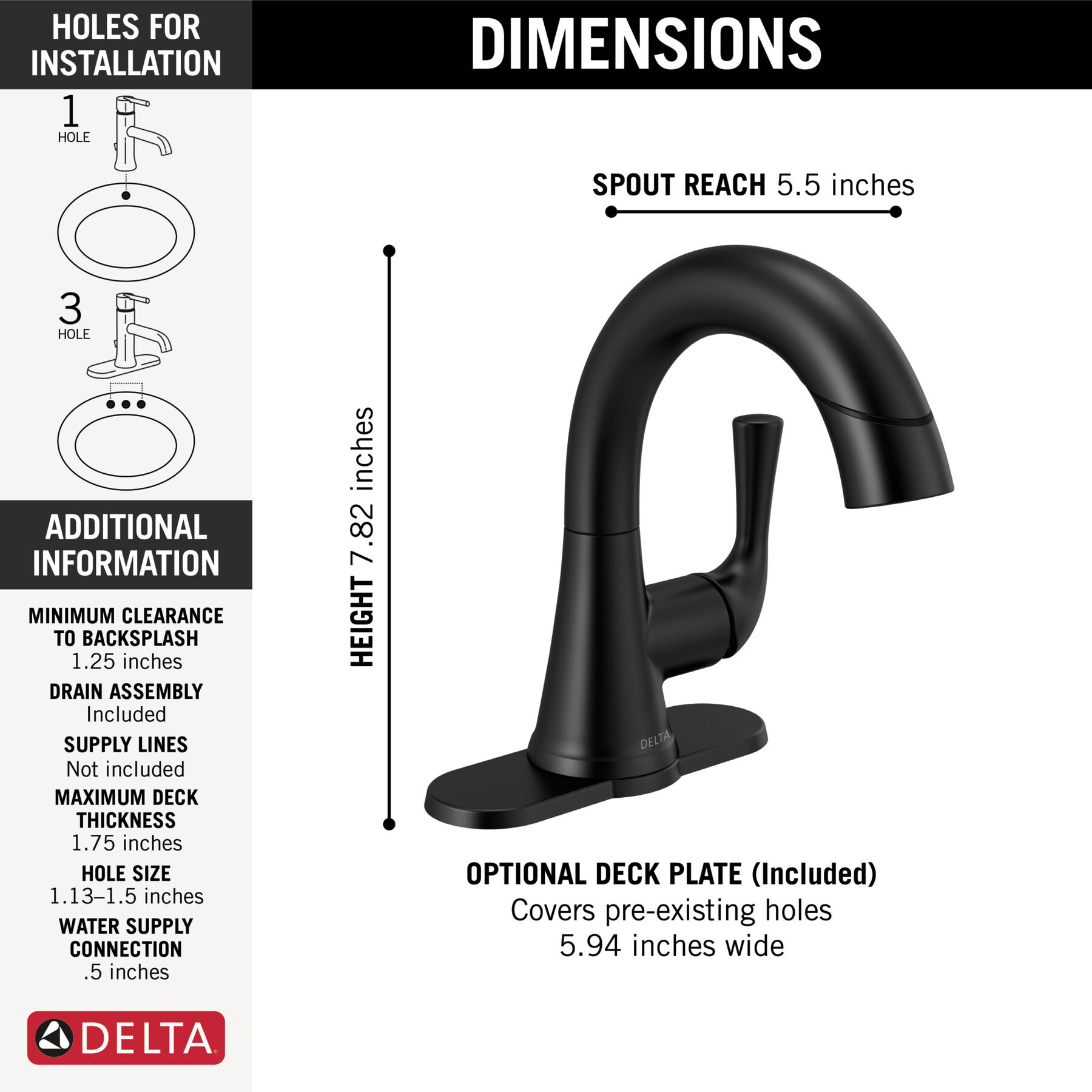 Single Handle Pull-Down Bathroom Faucet