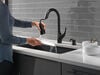 Single Handle Pull-Down Kitchen Faucet with Soap Dispenser and ShieldSpray Technology
