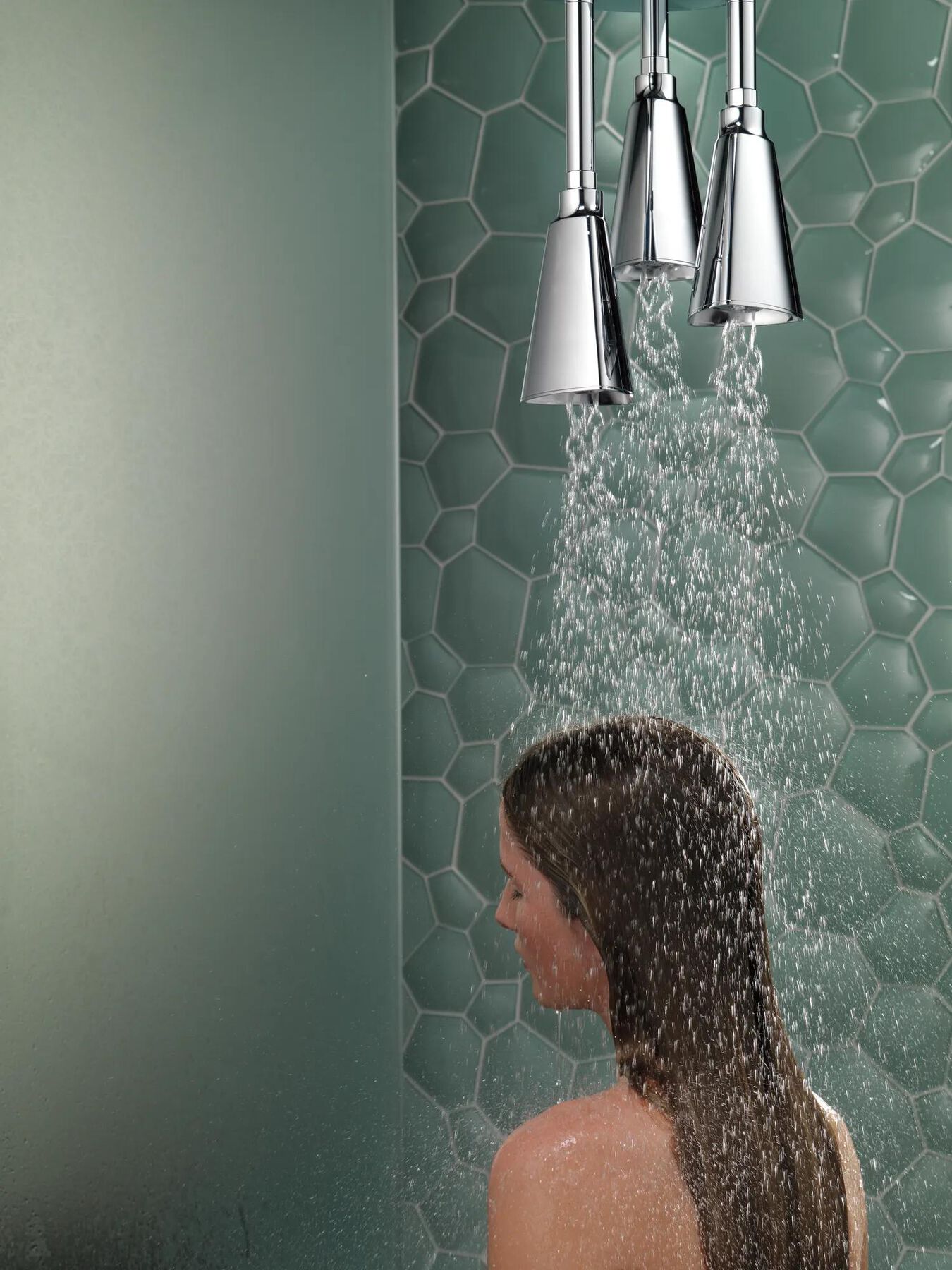 Zura H2OKinetic Pendant Raincan Shower Head