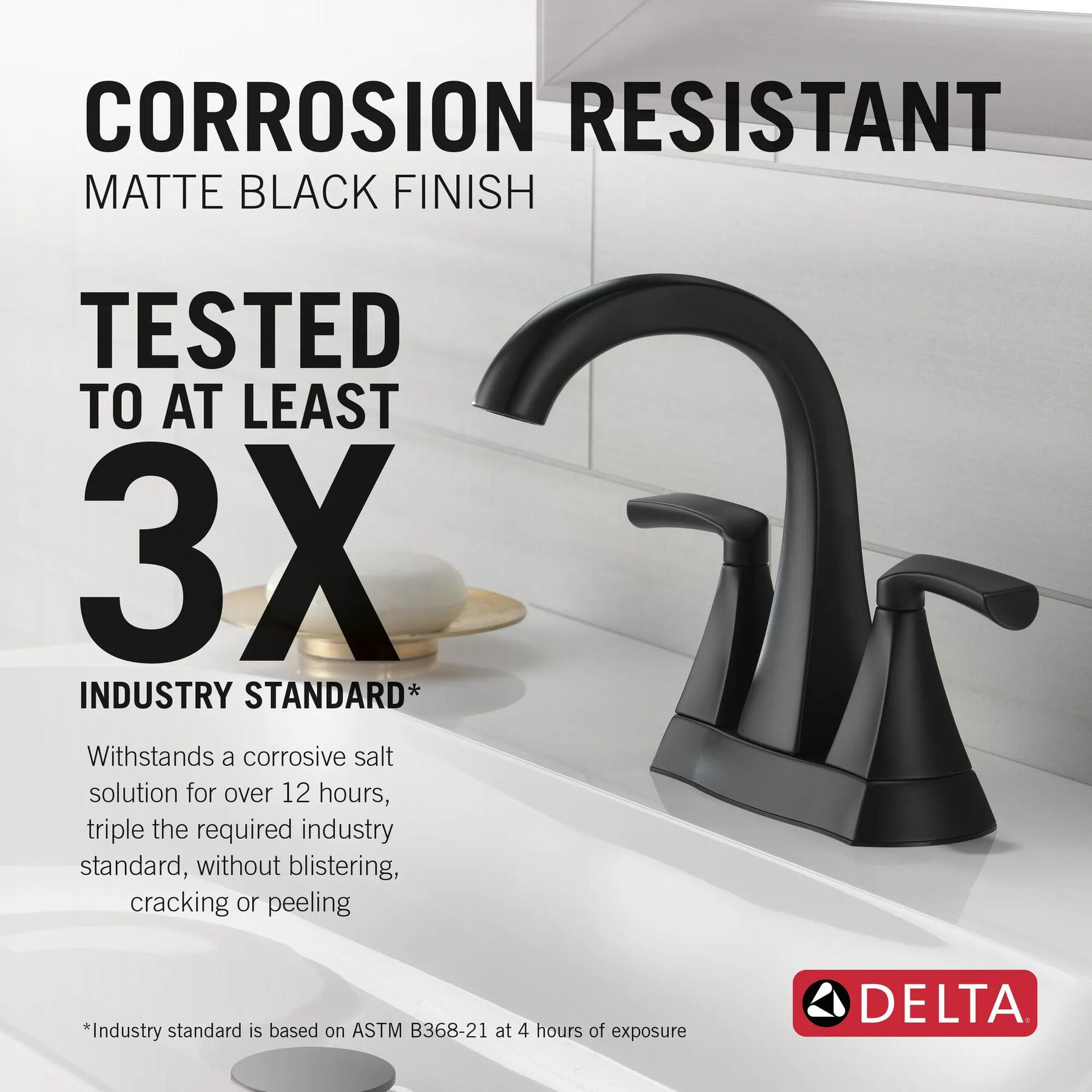 Two Handle Centerset Bathroom Faucet