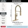 Single Handle Pull-Down Spring Kitchen Faucet (Recertified)