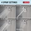 4-Setting 6-inch Shower Head