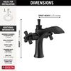 Two Handle Single Hole Monoblock Bathroom Faucet