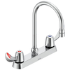 Two Handle 8" Cast Deck-Mount Faucet