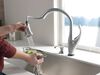 Single Handle Pull-Down Kitchen Faucet with Touch<sub>2</sub>O&reg; Technology and Soap Dispenser