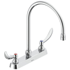 Two Handle 8 In Cast Deck-Mount Faucet