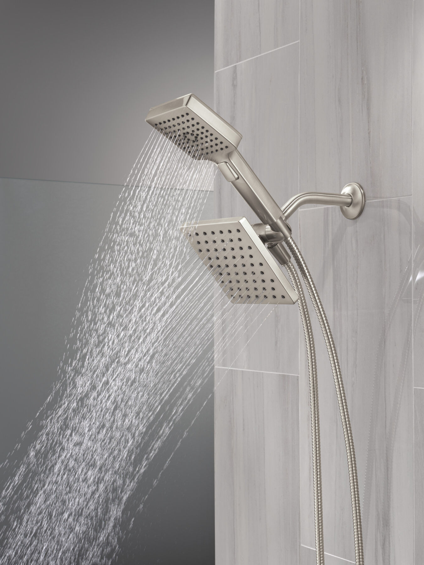 5-Setting Two-in-One Combination Shower with Additional Mount