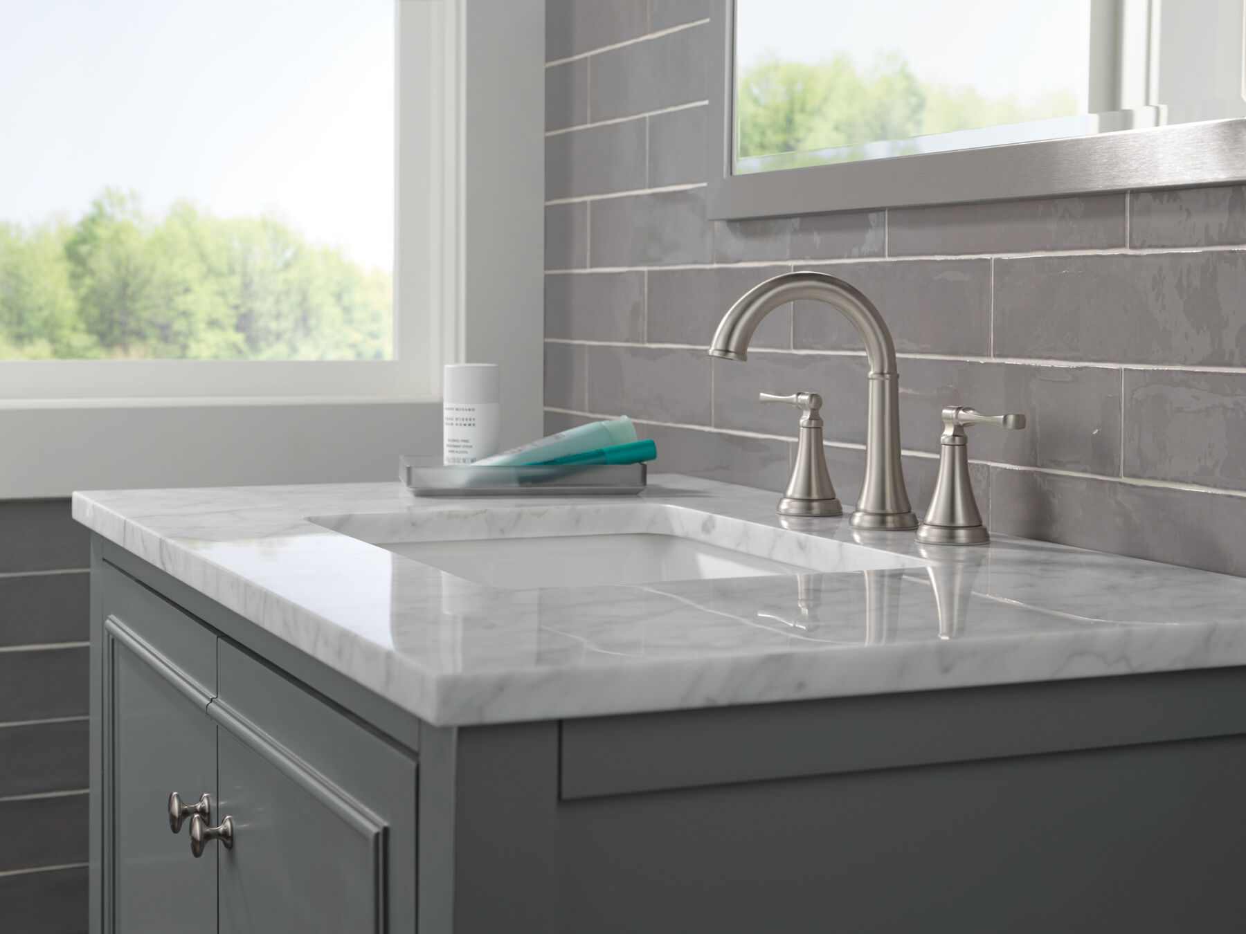 Two Handle Widespread Lavatory Faucet