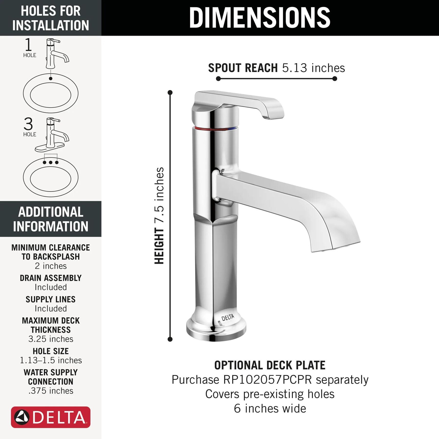 Single Handle Bathroom Faucet