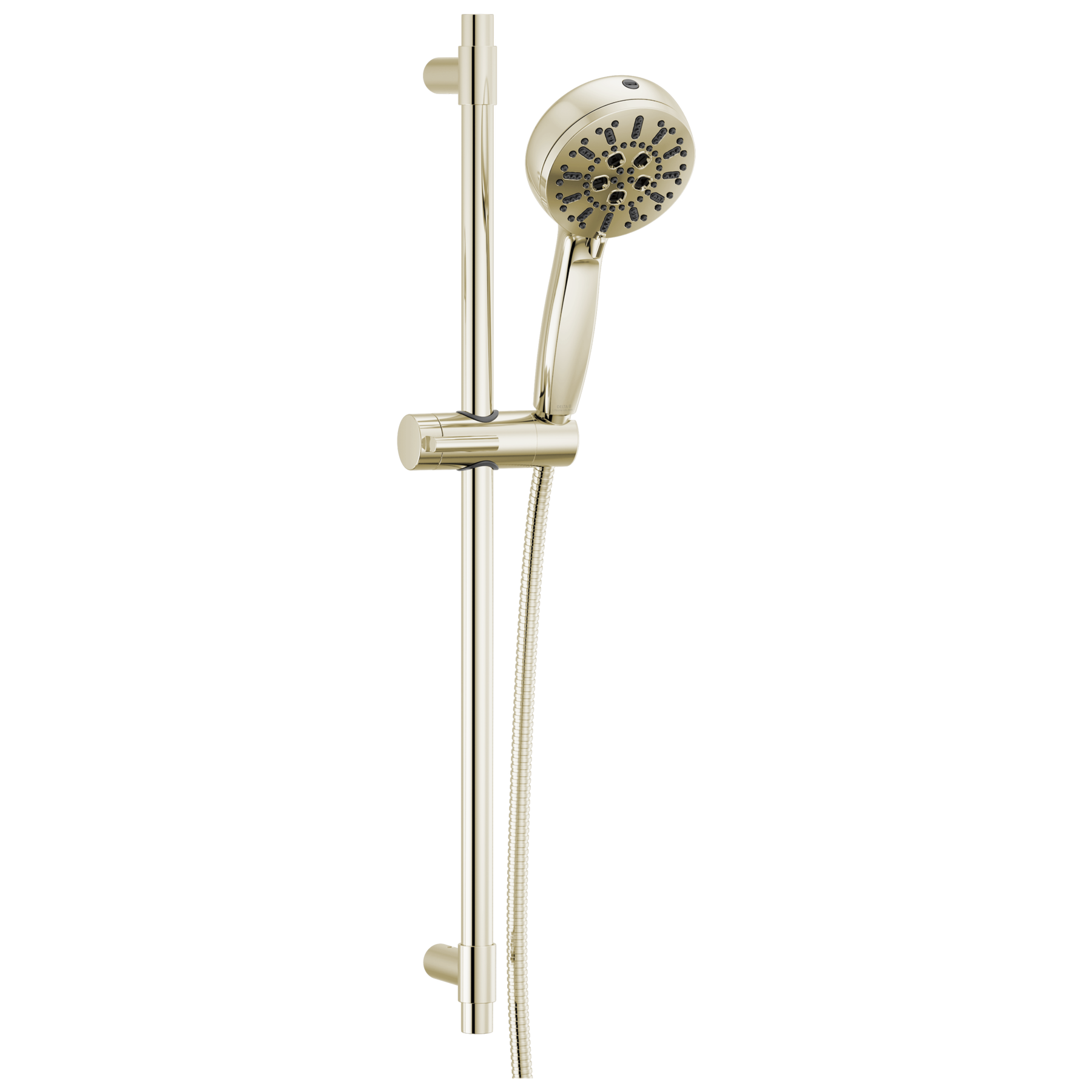 7-Setting Slide Bar Hand Shower with Cleaning Spray in Lumicoat
