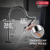 Single Handle Pull-Down Kitchen Faucet with Touch<sub>2</sub>O&reg; Technologyand Soap Dispenser