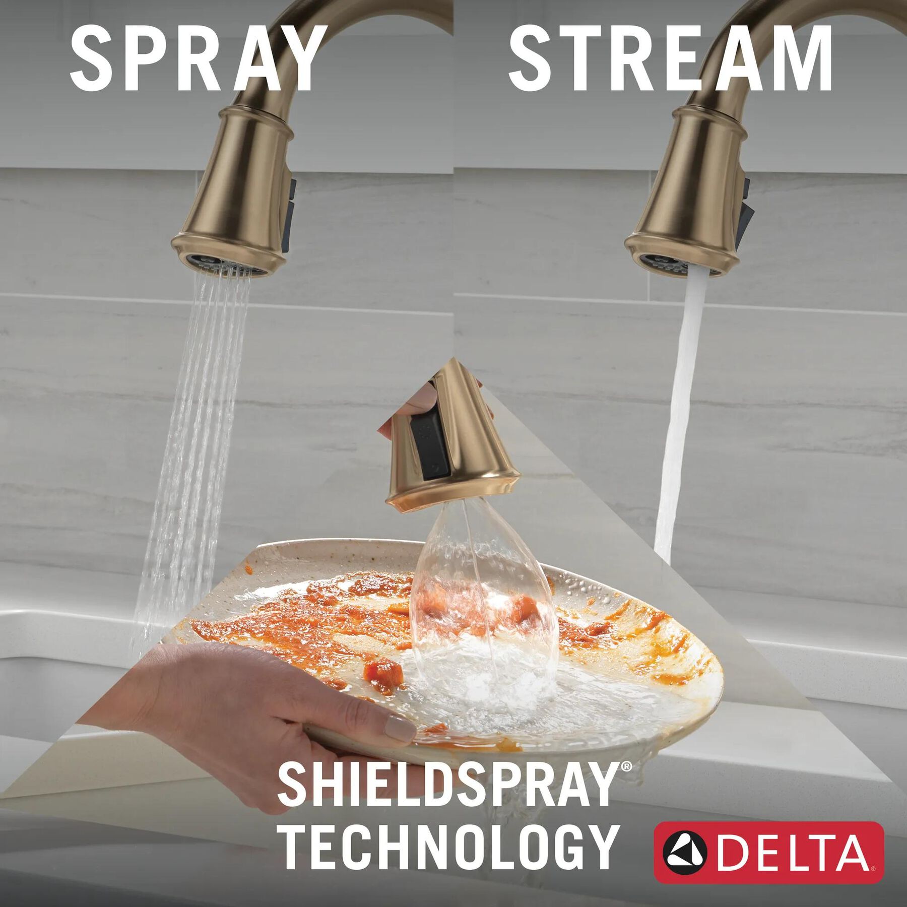 Touch<sub>2</sub>O&reg; Technology Kitchen Faucet with Touchless Technology
