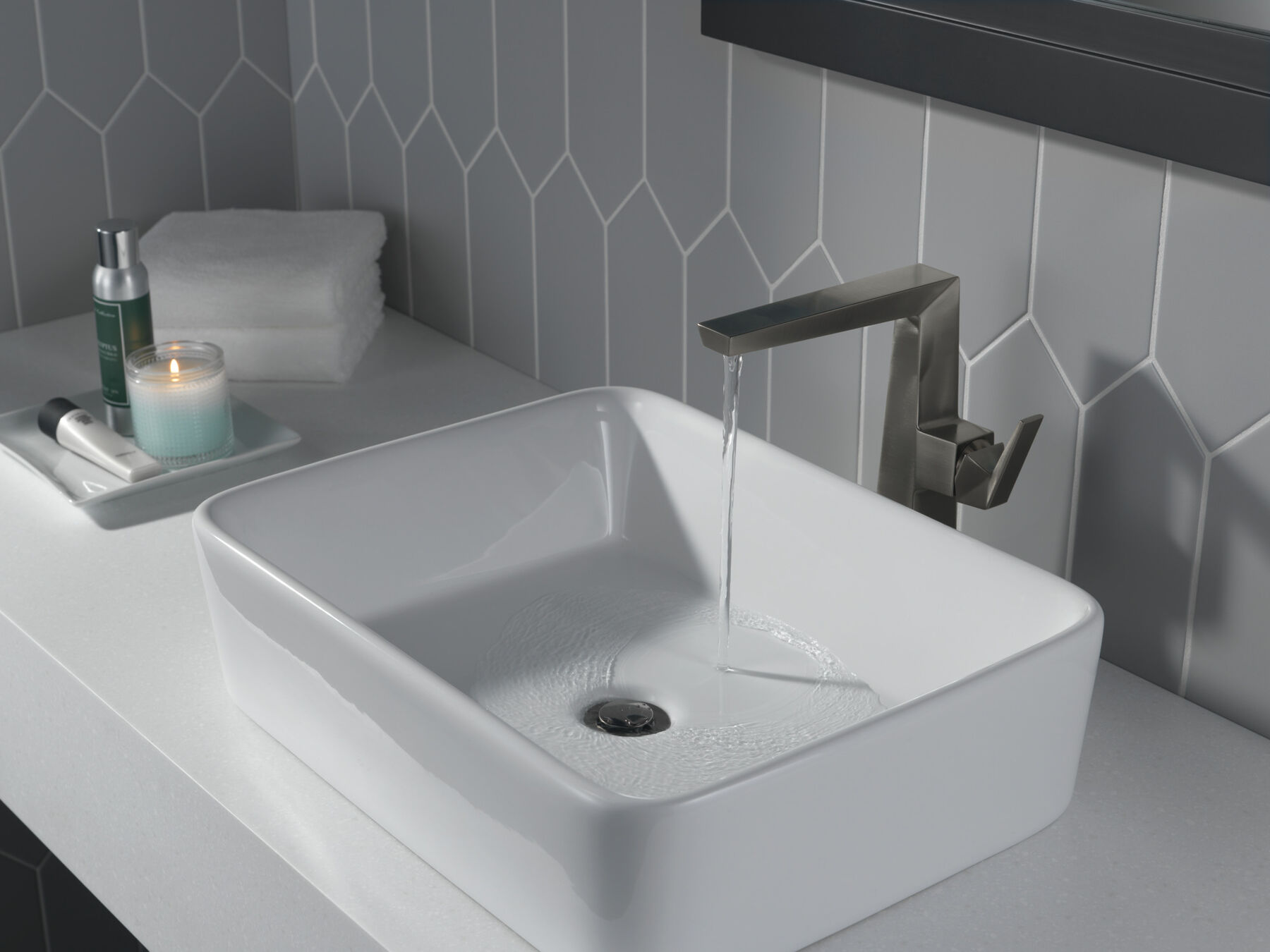 Single Handle Vessel Bathroom Faucet
