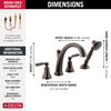 Roman Tub Faucet Trim w/ Hand Shower (Recertified)