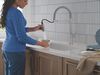 Single Handle Pull-Down Kitchen Faucet With Spring Spout