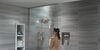 H<sub>2</sub>Okinetic&reg; 4-Setting Slide Bar Hand Shower