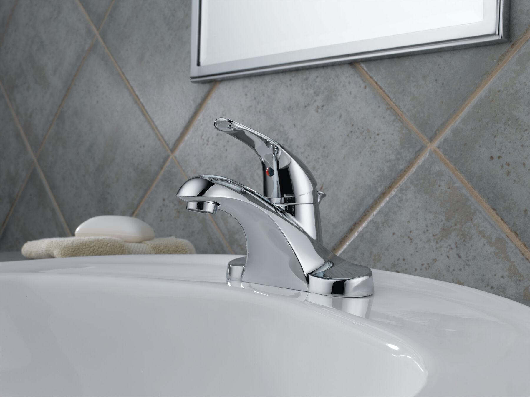 Single Handle Centerset Bathroom Faucet