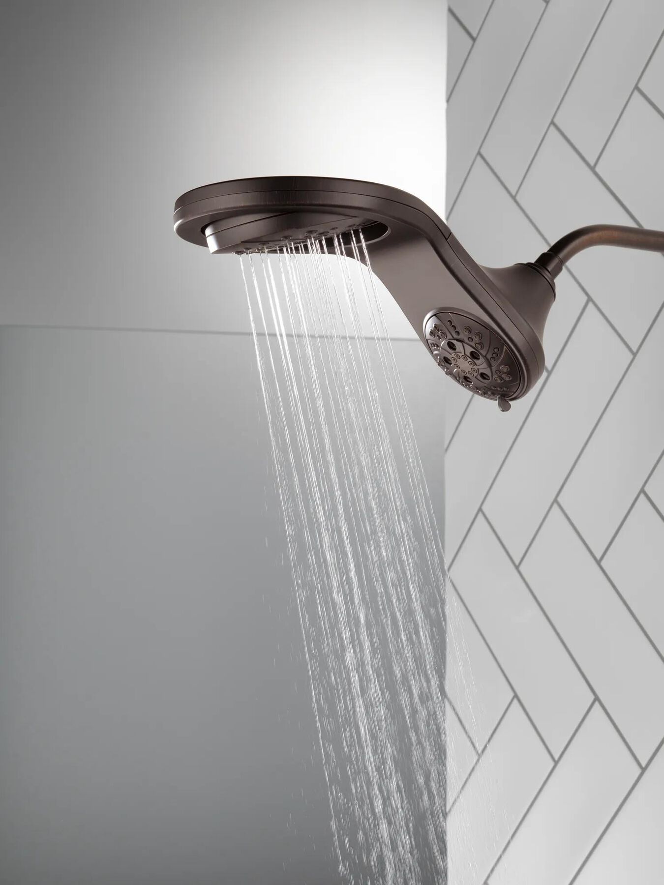 HydroRain&reg; H<sub>2</sub>Okinetic&reg; In2ition&reg; 5-Setting Two-in-One Shower