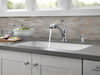 Single Handle Pull-Out Kitchen Faucet with Soap Dispenser (Recertified)