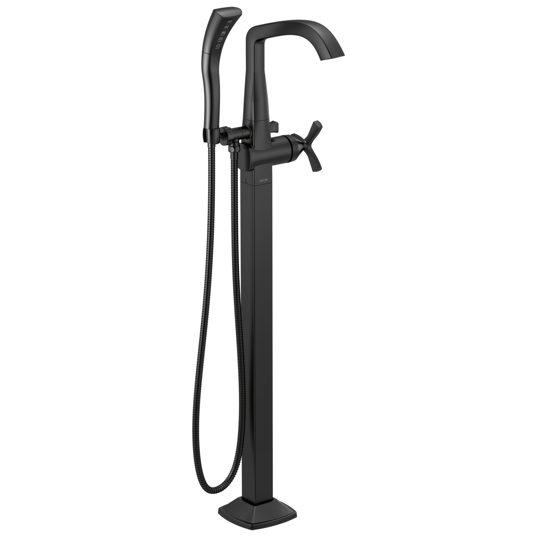 Single Handle Floor Mount Tub Filler Trim