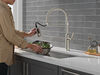Single Handle Pull-Down Kitchen Faucet With Spring Spout