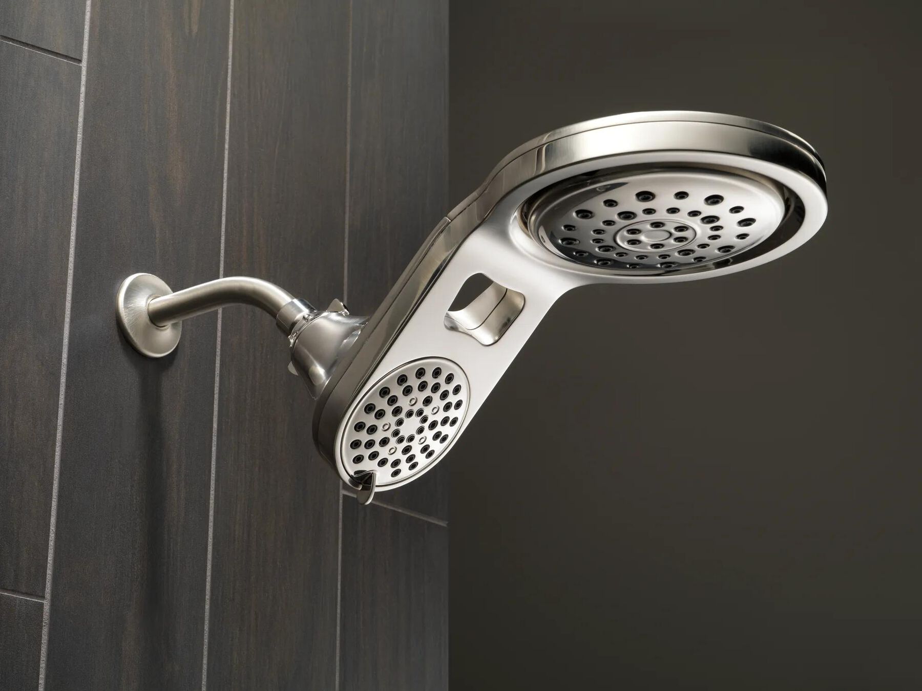 HydroRain&reg; 5-Setting Two-in-One Shower Head