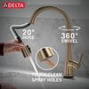 Single Handle Pull-Down Touch<sub>2</sub>O&reg; Technology Kitchen Faucet with Touchless Technology and Soap Dispenser