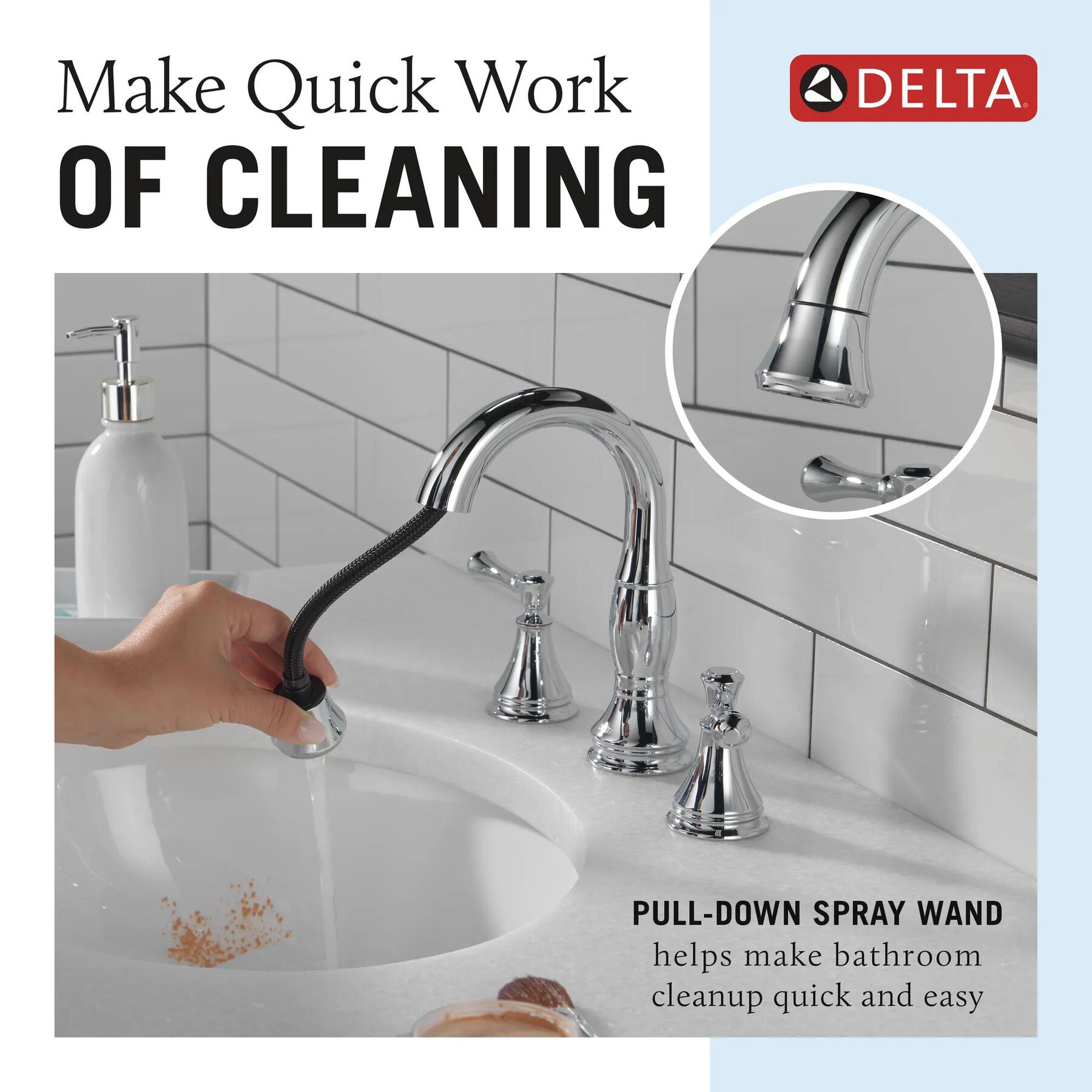 Two Handle Widespread Pull-Down Bathroom (Recertified)