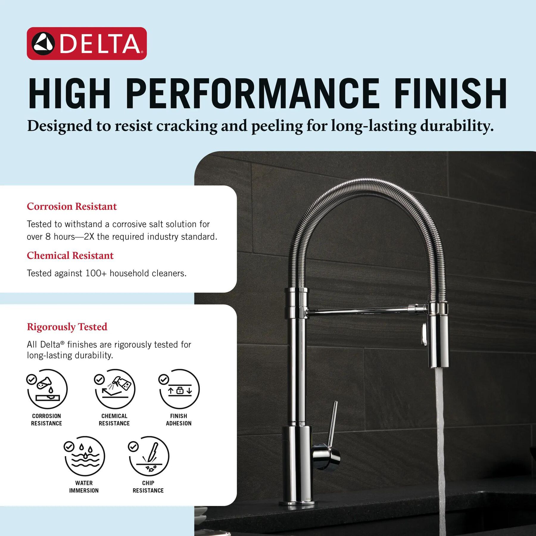 Single-Handle Pull-Down Spring Kitchen Faucet