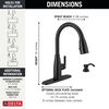 Single Handle Pull-Down Kitchen Faucet with Soap Dispenser and ShieldSpray&reg; Technology