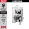 Angular Modern Monitor&reg; 17 Series Valve Trim with 3-Setting Integrated Diverter (Recertified)