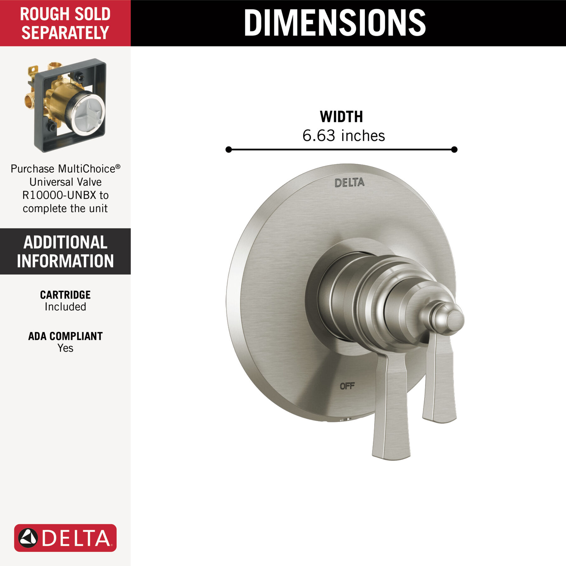 TempAssure 17T Series Valve Only Trim