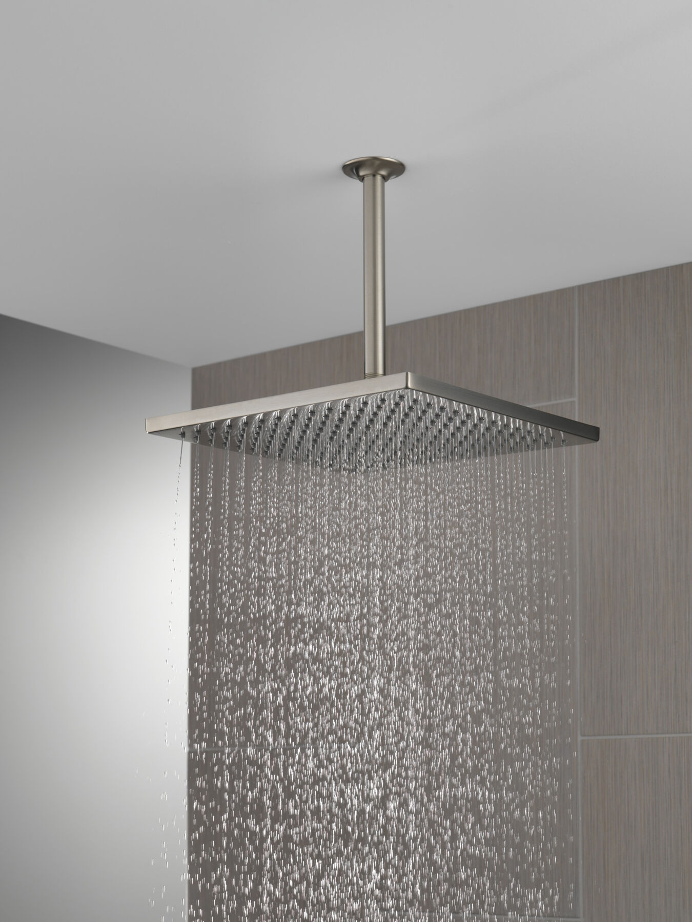 Single-Setting Metal Raincan Shower Head