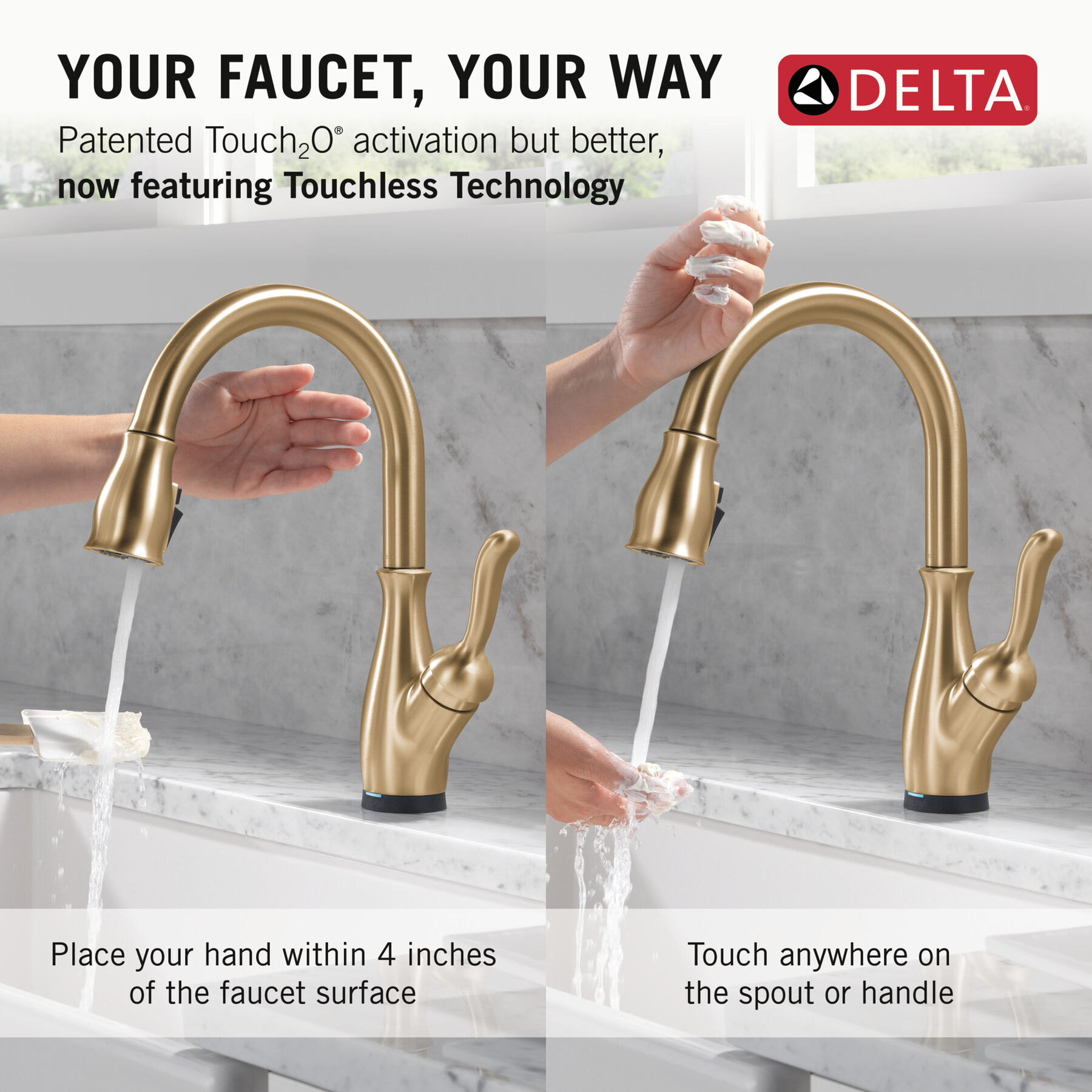 Touchless Pull-Down Kitchen with Soap Disp Bundle