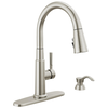 Single Handle Pull-Down Kitchen Faucet with Soap Dispenser and ShieldSpray&reg; Technology