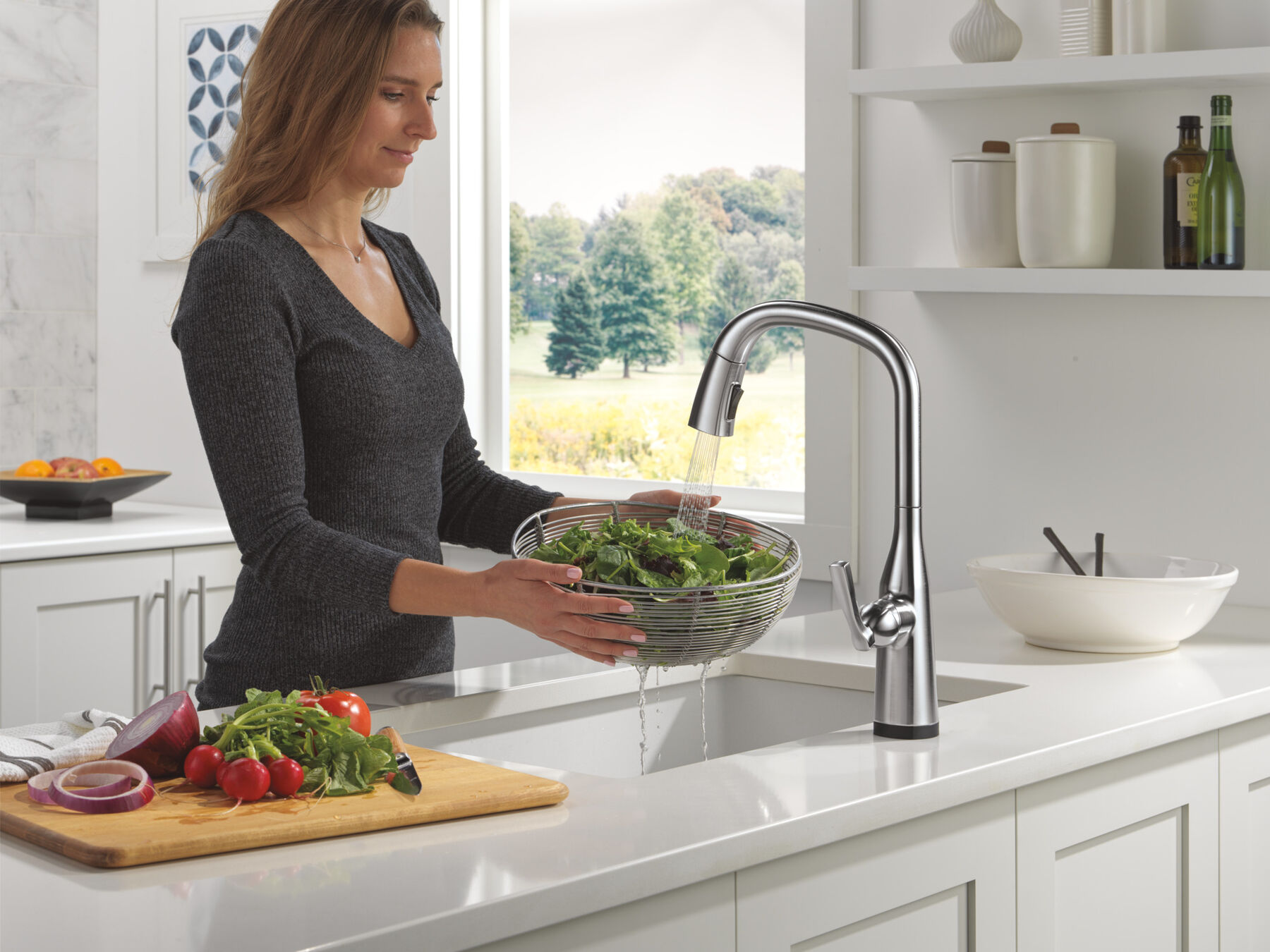 VoiceIQ&reg; Single Handle Pull-Down Faucet with Touch<sub>2</sub>O&reg; Technology