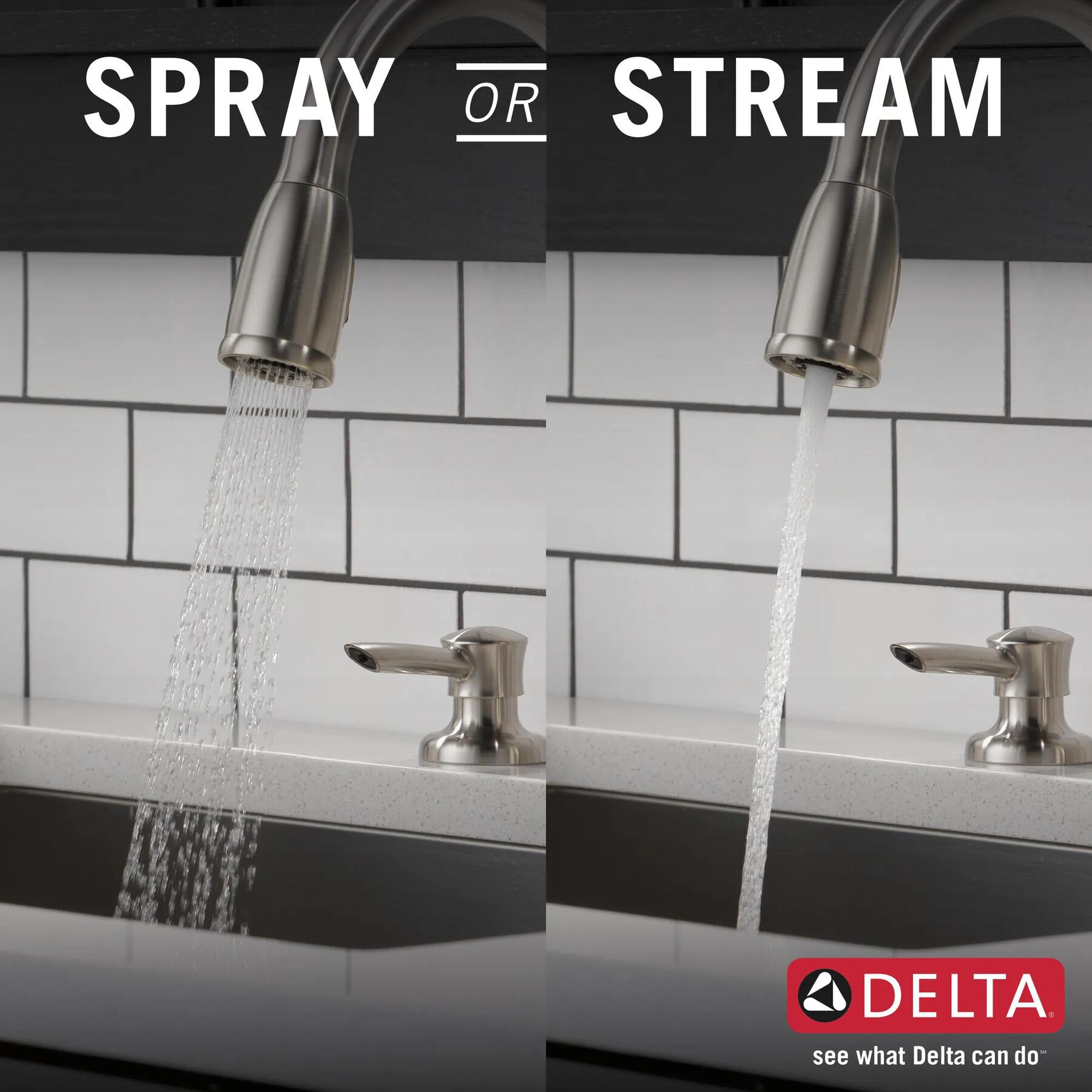 Pull-Down Kitchen Faucet w/Soap (Recertified)