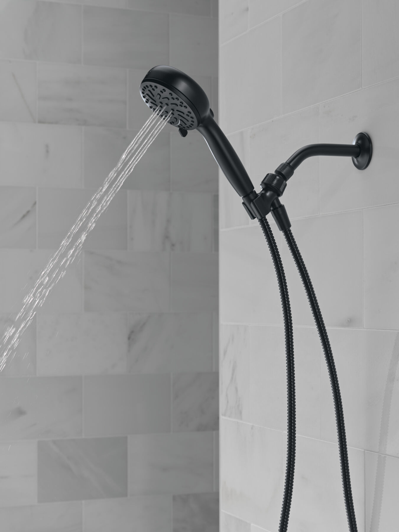 6-Setting Hand Shower with Cleaning Spray