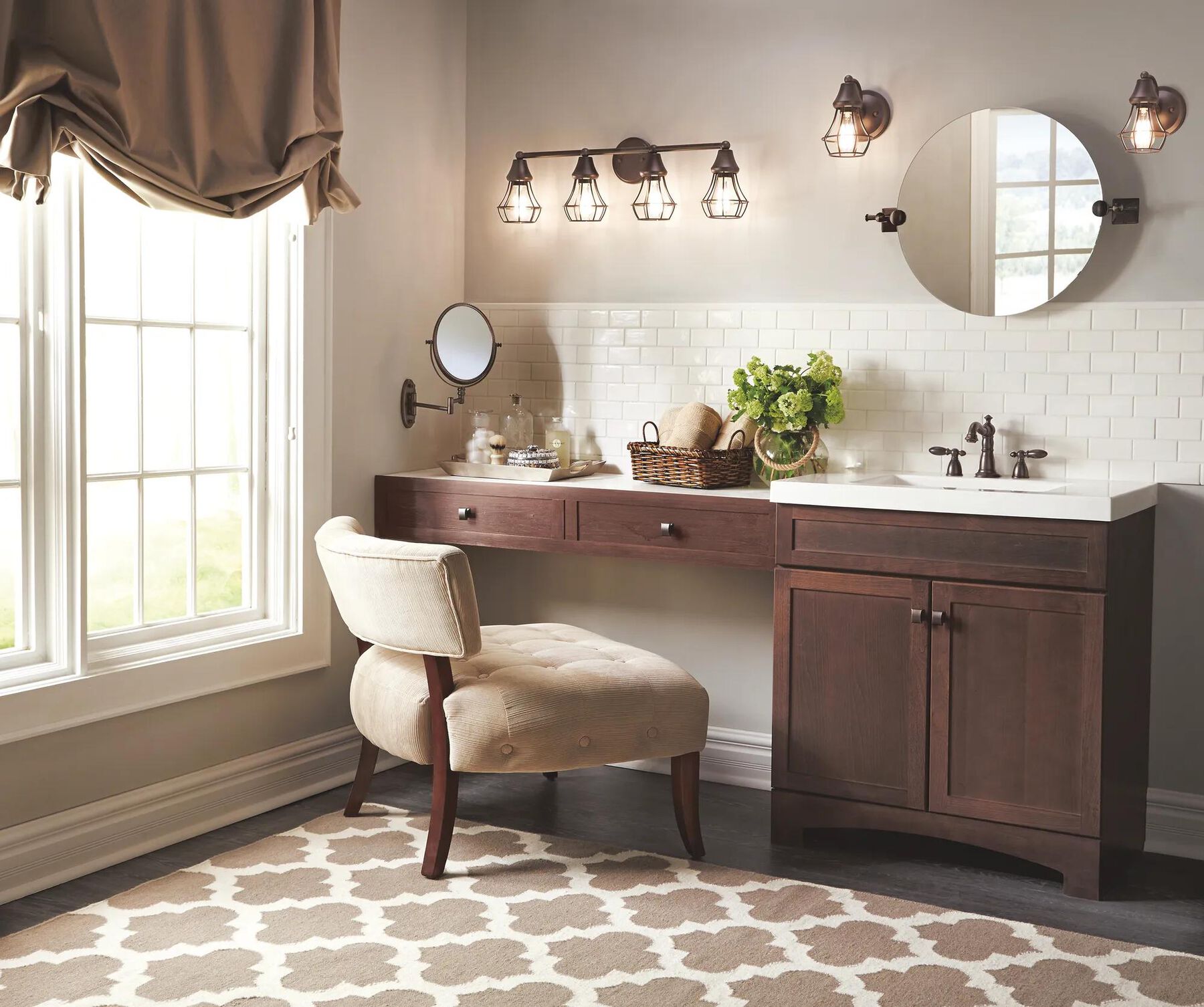 Two Handle Widespread Bathroom Faucet