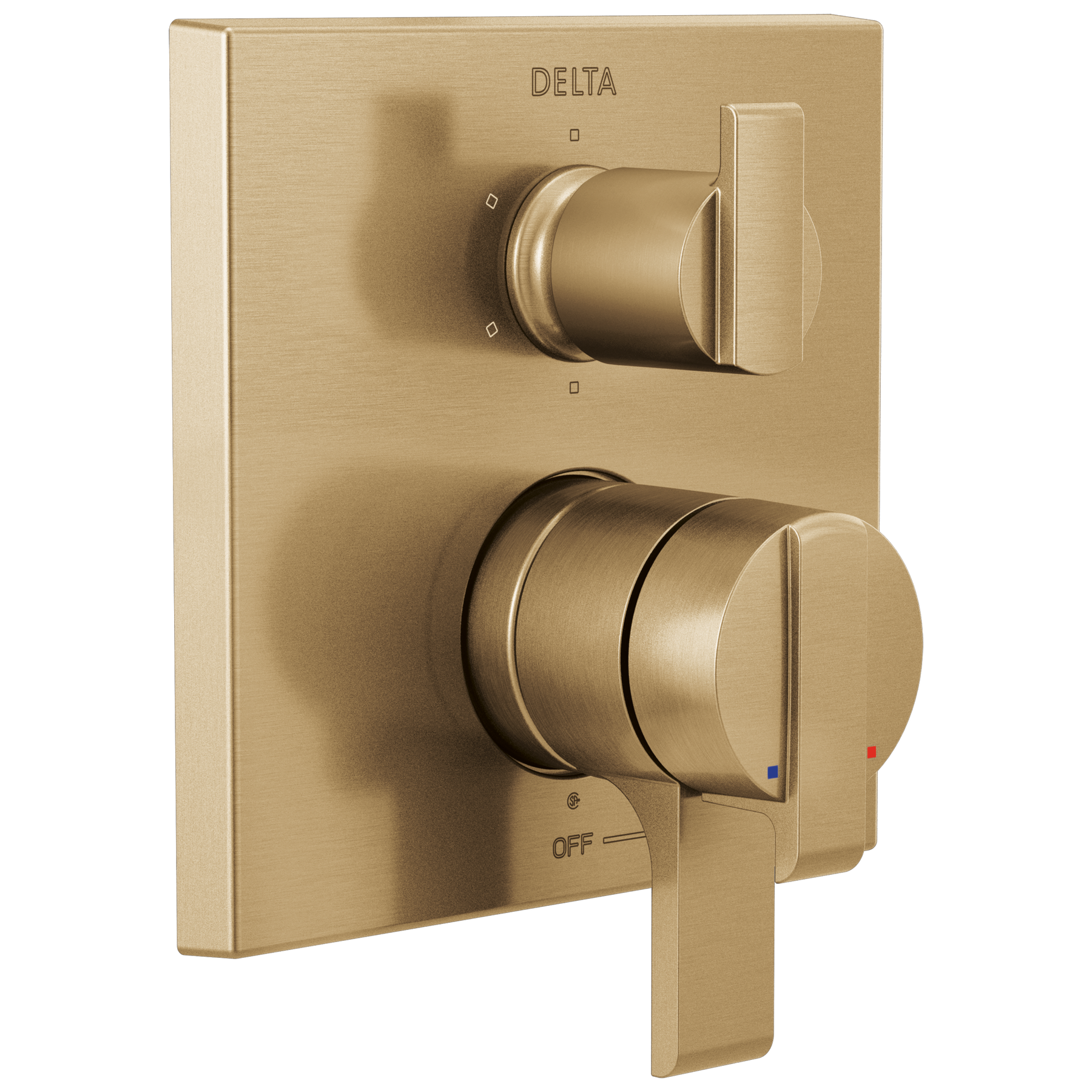 Angular Modern Monitor&reg; 17 Series Valve Trim with 6-Setting Integrated Diverter