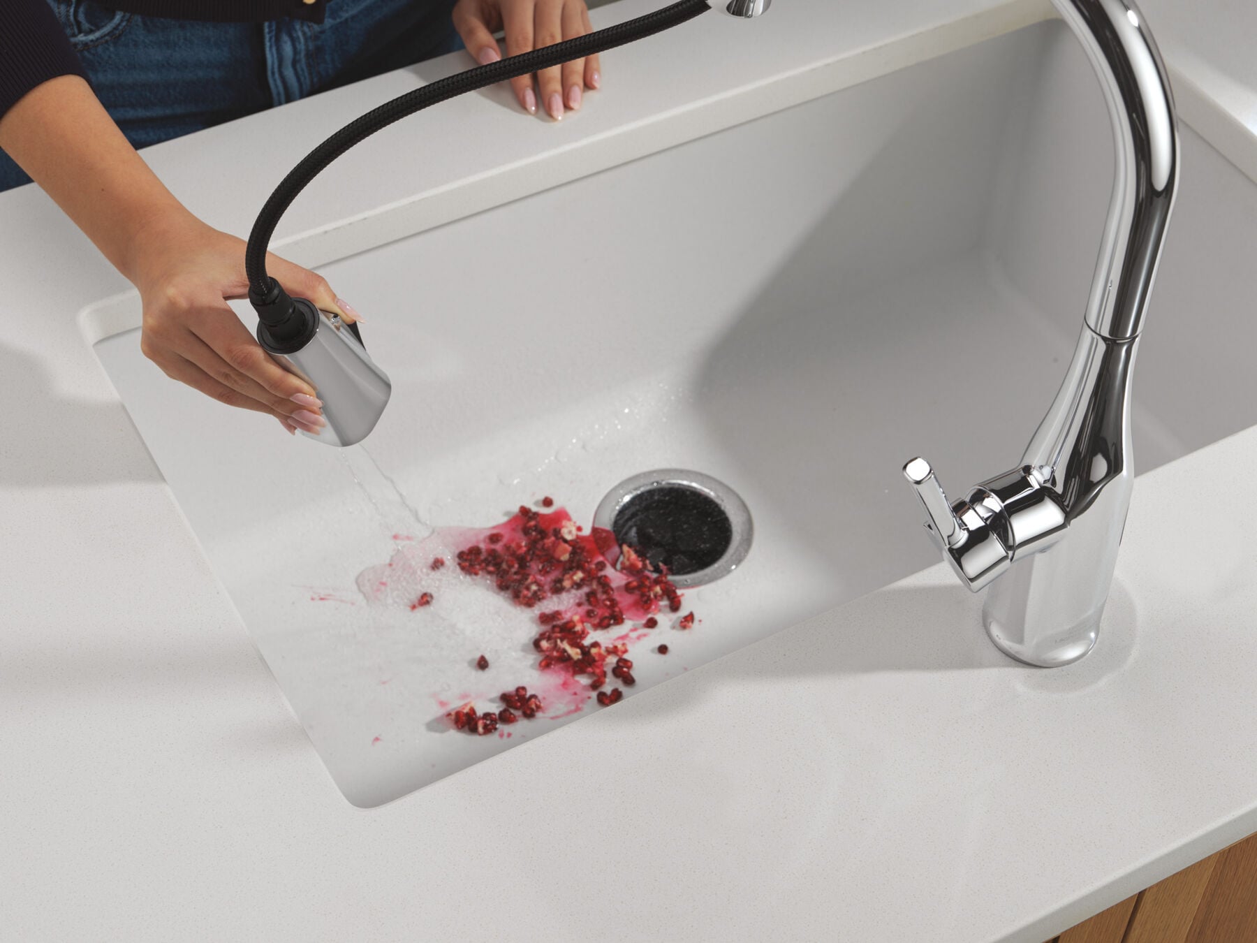 Pull-Down Kitchen 1 Handle with Soap Dispenser Bundle