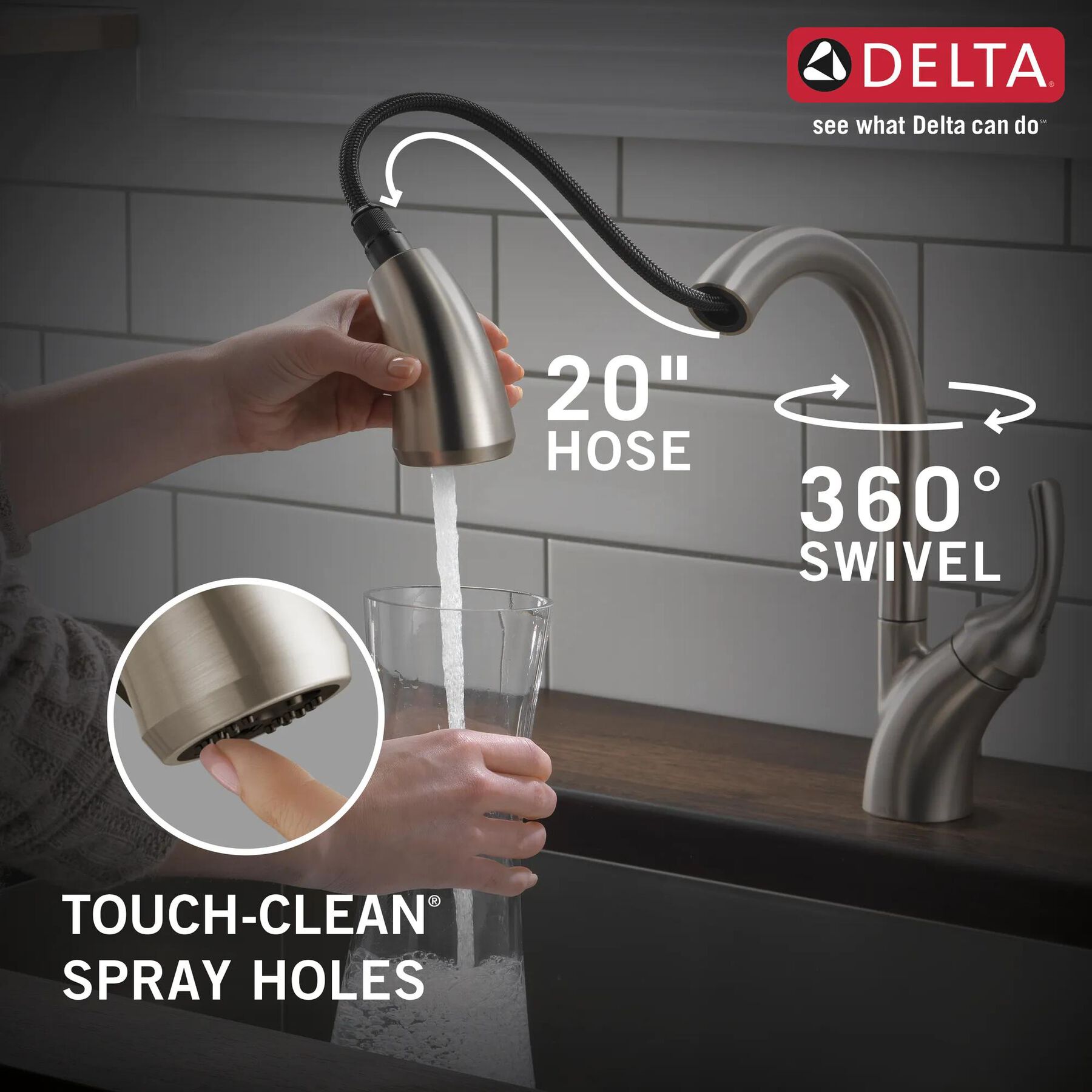 Single Handle Pull-Out Kitchen Faucet with Soap Dispenser and ShieldSpray&reg; Technology (Recertified)
