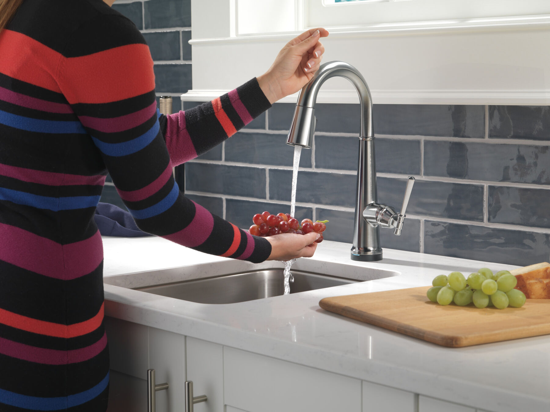 Single Handle Pull-Down Bar/Prep Faucet with Touch<sub>2</sub>O&reg; Technology