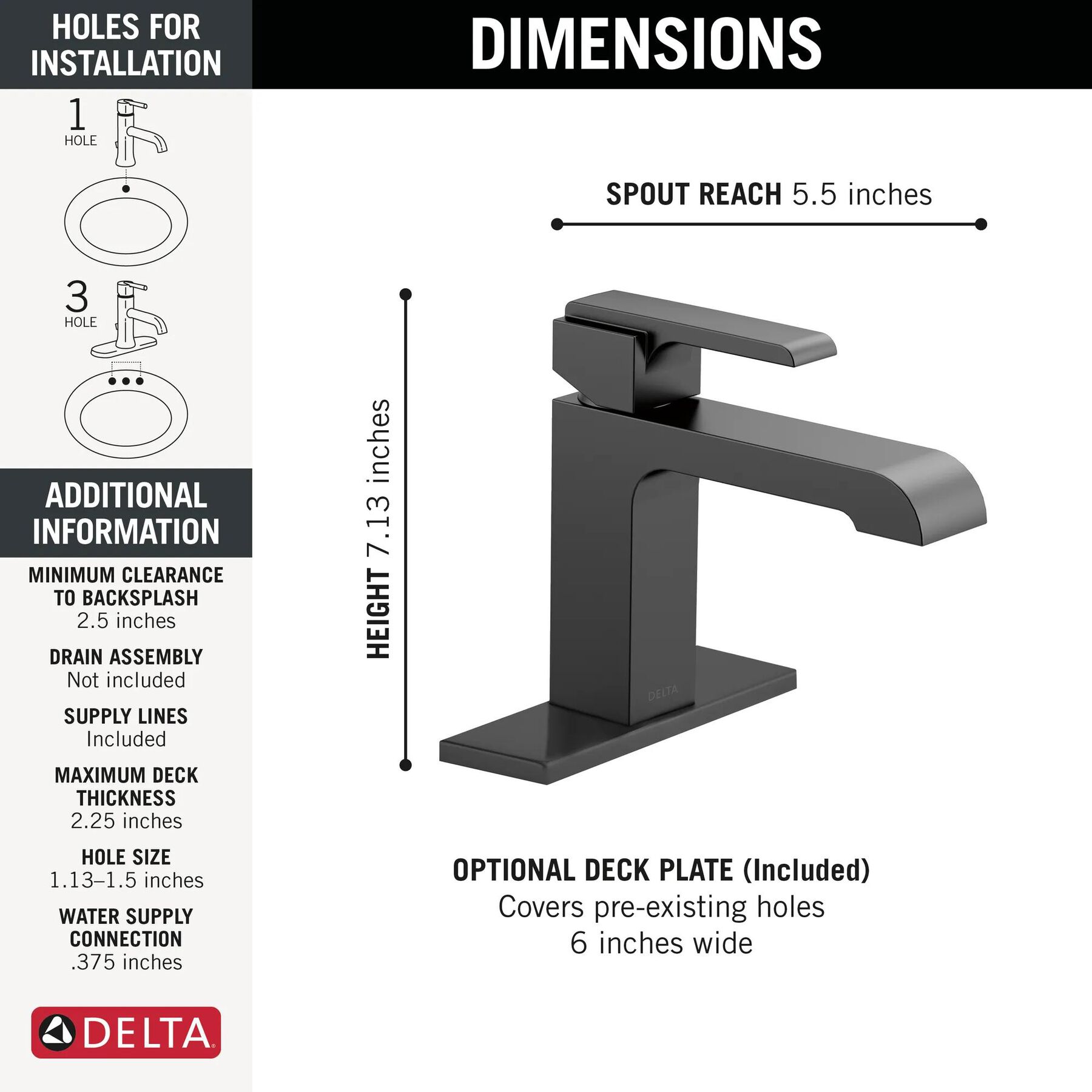Single Handle Bathroom Faucet