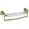 18" Glass Shelf with Removable Bar