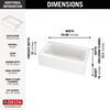 ProCrylic Bathtub 60 in. x 32 in. Left Drain